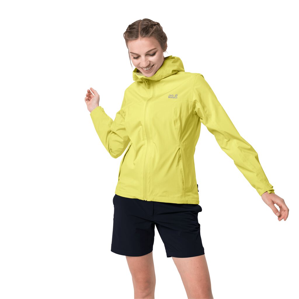 Jack Wolfskin JWP SHELL Női Vízálló Kabát Sárga - IWPULQ-235